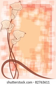 deep-bodied crevalle floral background (EPS 10) in beige colors