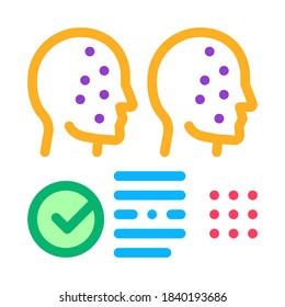 vector de icono de configuración de hongos profundos. signo de configuración de fingido profundo. ilustración de símbolo de color