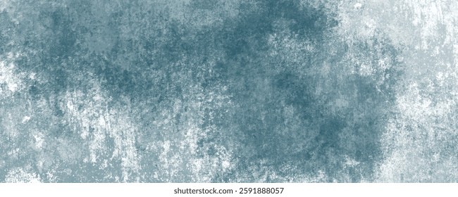 Deeply Textured and Scratched Blue Grunge Background with a Soft and Torn Surface
