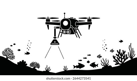 Deep-Sea Exploration Drone: Scanning Ocean Life in Underwater Environment