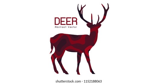 deer Abstract illustration vector 