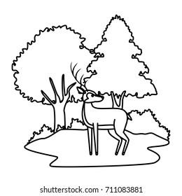 Deer animal cartoon