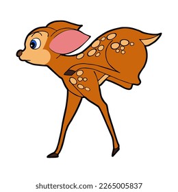 Deer animal cartoon. Vector image