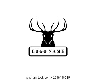 deer animal hunt logo national park design husbandry