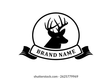 Deer animal hunt logo national park design husbandry illustration