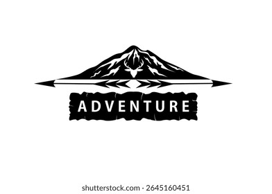 Deer animal hunt logo national park design husbandry design illustration