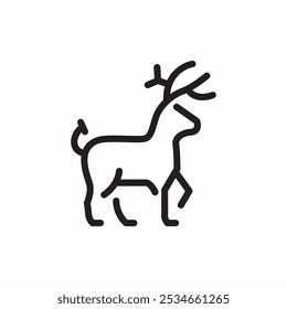 deer animal icon sign vector