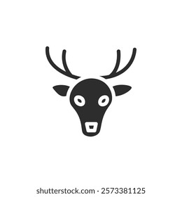 Deer animal icon web design in vector