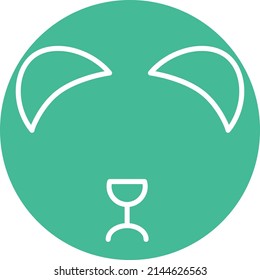 Deer animal, illustration, vector on a white background.