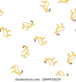 deer animal vector seamless pattern deer animal sign illustration