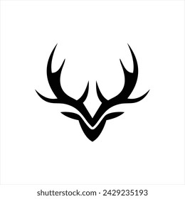 deer antler concept logo design