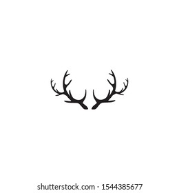 Deer antler horn ilustration logo vector template