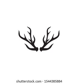 Deer Antler Logo Icon Illustration Design Stock Vector (Royalty Free ...