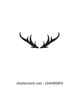 Deer antler horn ilustration logo vector template