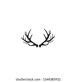 Deer antler horn ilustration logo vector template