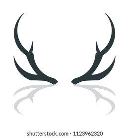 Deer antler horns vector EPS 10