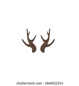 Deer antler icon vector design.