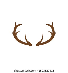 Deer Antler Illustration Logo Vector Templatevector Stock Vector ...