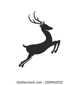 Plantilla vectorial del logotipo de la ilustración del antler de ciervo