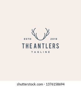 deer antler logo design