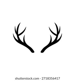 Hirschgeweih-Logo, Illustration, Vektorvorlage