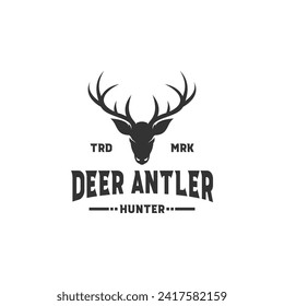 The deer antler logo is very suitable for a brand or community logo that focuses on adventure and hunting