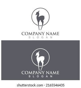 deer antler simple luxury icon vector illustration template design