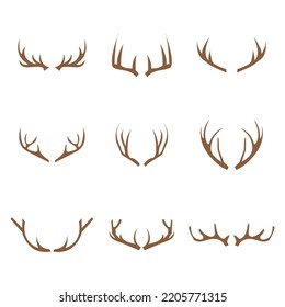 deer antler simple icono de lujo diseño de ilustraciones vectoriales