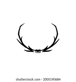 deer antler symbol, suitable for logo or background elements