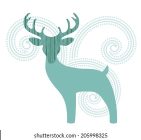 Hirsch mit Anthropfen 