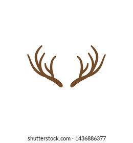 deer antlers icon design vector 