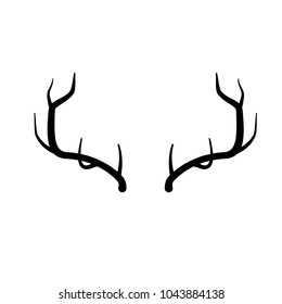 Deer Antlers Icon Vector