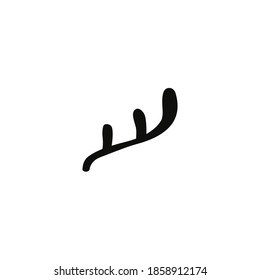 Deer Antlers icon vector on a white background