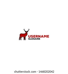 DEER ANTLERS LOGO CONCEPT VECTOR