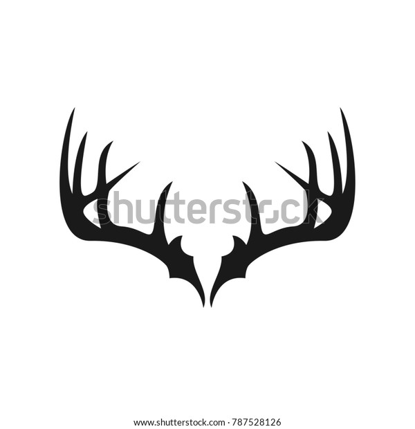鹿の角のロゴデザイン のベクター画像素材 ロイヤリティフリー