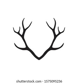 Deer Antlers Logo inspiration. Deer Antlers Logo Template Illustration Design. 