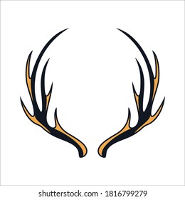 Deer Antlers Logo Template Illustration Design. Vector EPS 10.