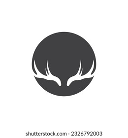 Deer Antlers Logo Template Illustration Design