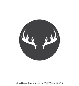 Deer Antlers Logo Template Illustration Design