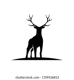 Deer Antlers Logo. Antlers Vector Template Design. 