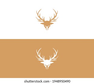 deer antlers vector logo design