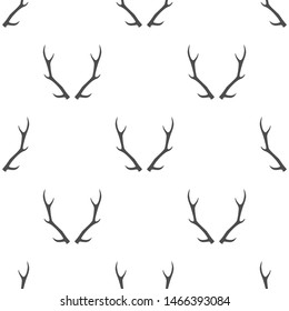 Deer Antlers Vector Simple Pattern Design Stock Vector (Royalty Free ...