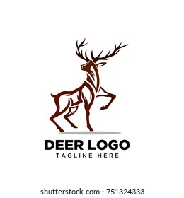 Deer art logo