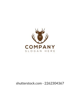 Deer art vector logo design