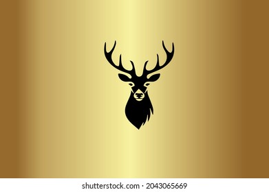 DEER  Basic and elegant minimal artistic design initial based tattoo-vector