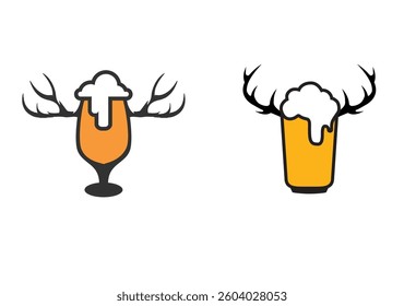 Deer Bear Logo, Bear logo, Beer Drink