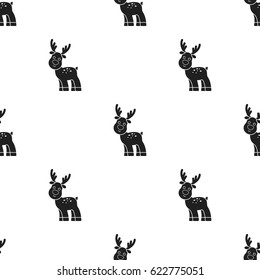 Deer black icon. Illustration for web and mobile design.