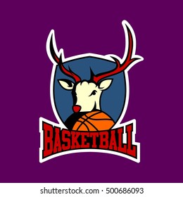 Deer, Buck, Moose sport logo
