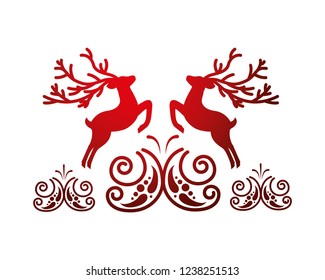 deer card decoration