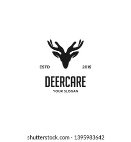 deer care with two hand logo